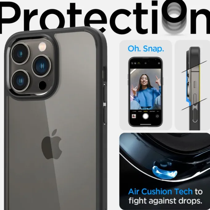 Etui Spigen Ultra Hybrid iPhone 14 Pro Max Matte Black