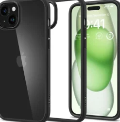 Etui Spigen Ultra Hybrid iPhone 15 Plus Matte Black Case