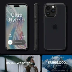 Etui Spigen Ultra Hybrid iPhone 15 Pro Frost Black Case