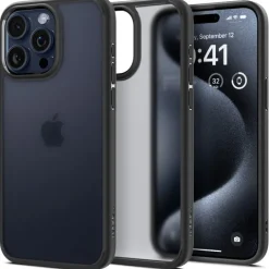 Etui Spigen Ultra Hybrid iPhone 15 Pro Frost Black Case