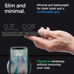 Etui Spigen Ultra Hybrid iPhone 15 Pro Frost Black Case