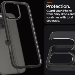 ETUI SPIGEN ULTRA HYBRID IPHONE 16 PRO MAX MATTE BLACK