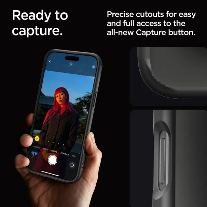ETUI SPIGEN ULTRA HYBRID IPHONE 16 PRO MAX MATTE BLACK
