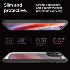 ETUI SPIGEN ULTRA HYBRID IPHONE 16 PRO MAX MATTE BLACK