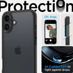 Etui SPIGEN ULTRA HYBRID IPHONE 16 PLUS MATTE BLACK