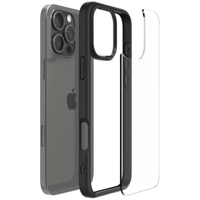 ETUI SPIGEN ULTRA HYBRID IPHONE 16 PRO MATTE BLACK