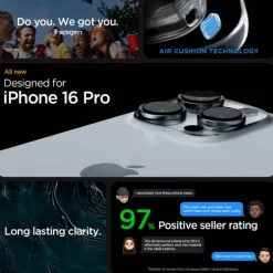ETUI SPIGEN ULTRA HYBRID IPHONE 16 PRO MATTE BLACK