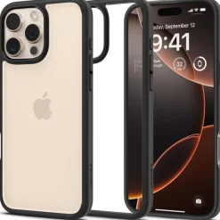 ETUI SPIGEN ULTRA HYBRID IPHONE 16 PRO MATTE BLACK