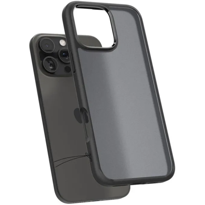 ETUI SPIGEN ULTRA HYBRID IPHONE 16 PRO FROST BLACK