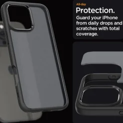ETUI SPIGEN ULTRA HYBRID IPHONE 16 PRO FROST BLACK