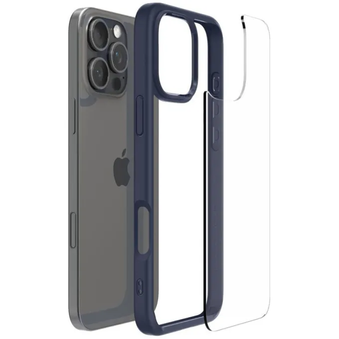 ETUI SPIGEN ULTRA HYBRID IPHONE 16 PRO NAVY BLUE