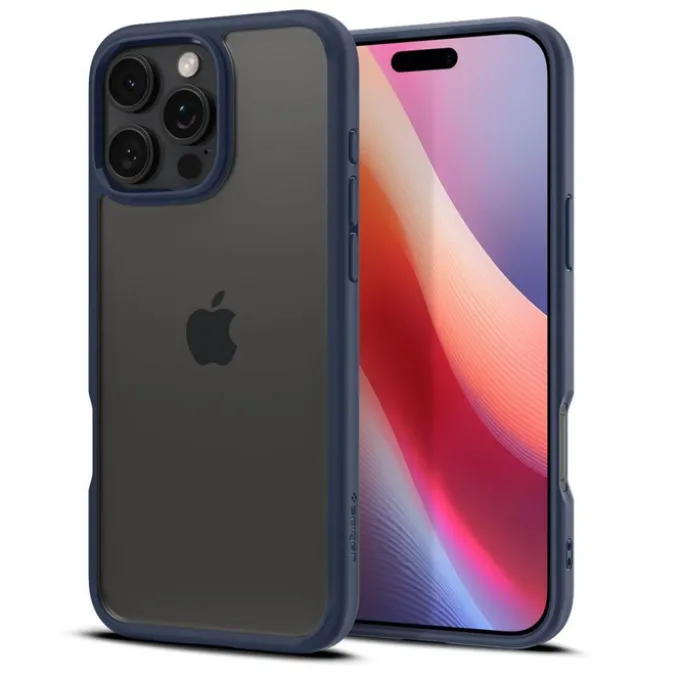 ETUI SPIGEN ULTRA HYBRID IPHONE 16 PRO NAVY BLUE