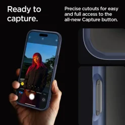 ETUI SPIGEN ULTRA HYBRID IPHONE 16 PRO NAVY BLUE