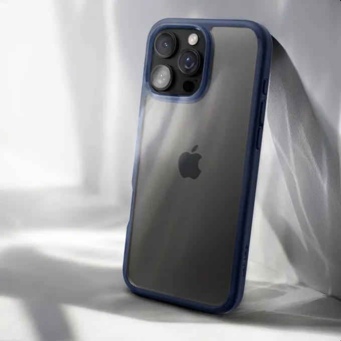 ETUI SPIGEN ULTRA HYBRID IPHONE 16 PRO NAVY BLUE
