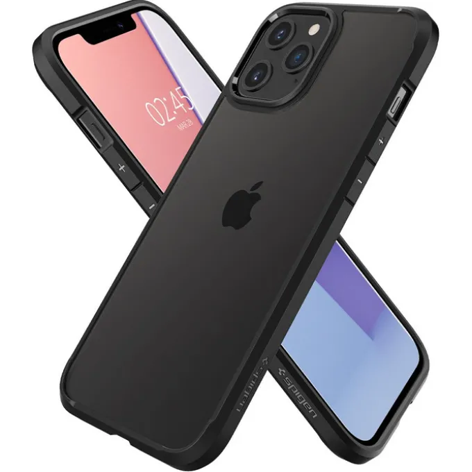 Etui SPIGEN Ultra Hybrid iPhone 12 12 Pro Matte Black Czarne Case