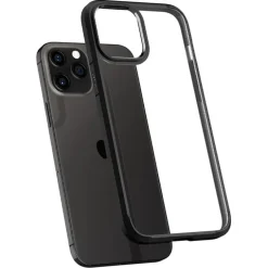 Etui SPIGEN Ultra Hybrid iPhone 12 12 Pro Matte Black Czarne Case