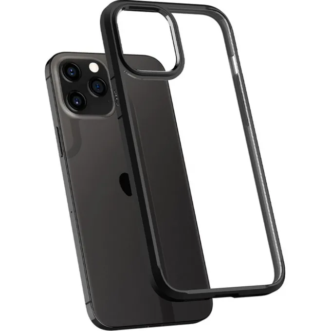 Etui SPIGEN Ultra Hybrid iPhone 12 12 Pro Matte Black Czarne Case