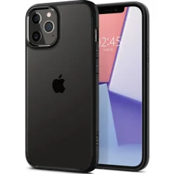 Etui SPIGEN Ultra Hybrid iPhone 12 12 Pro Matte Black Czarne Case