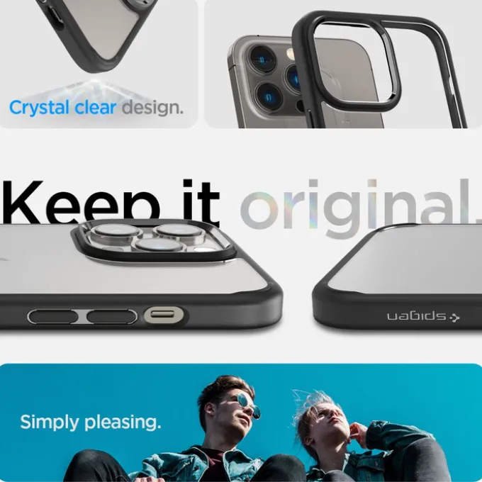 Etui Spigen Ultra Hybrid iPhone 14 Pro Matte Black