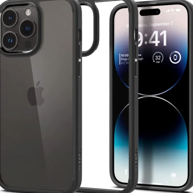 Etui Spigen Ultra Hybrid iPhone 14 Pro Matte Black