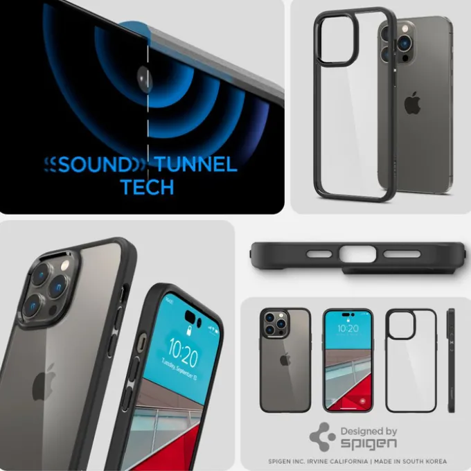 Etui Spigen Ultra Hybrid iPhone 14 Pro Matte Black