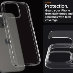 ETUI SPIGEN ULTRA HYBRID IPHONE 16 PRO MAX CRYSTAL CLEAR