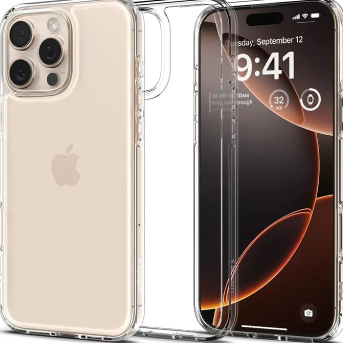 ETUI SPIGEN ULTRA HYBRID IPHONE 16 PRO MAX CRYSTAL CLEAR