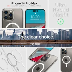 Etui Spigen Ultra Hybrid Mag Magsafe iPhone 14 Pro Max White/Clear Case