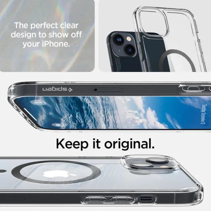 Etui Spigen Ultra Hybrid Mag Magsafe iPhone 14 Plus Carbon Fiber Case