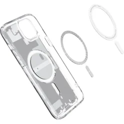 Etui Spigen Ultra Hybrid Mag Magsafe iPhone 15 Plus Zero One White Case