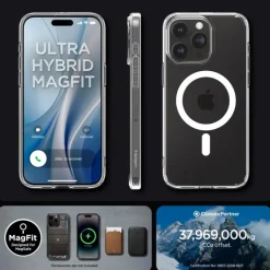 Etui Spigen Ultra Hybrid Mag Magsafe iPhone 15 Pro White Case