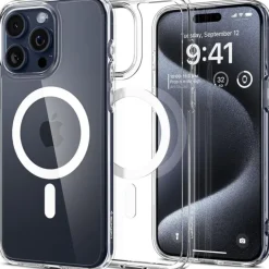 Etui Spigen Ultra Hybrid Mag Magsafe iPhone 15 Pro White Case