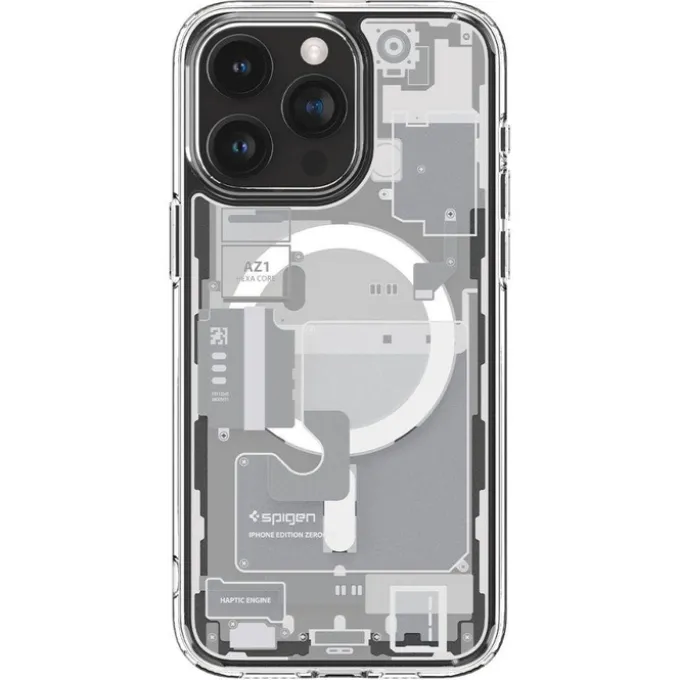 Etui Spigen Ultra Hybrid Mag Magsafe iPhone 15 Pro Zero One White Case