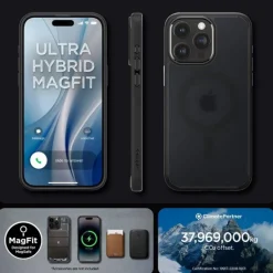 Etui Spigen Ultra Hybrid Mag Magsafe iPhone 15 Pro Frost Black Case