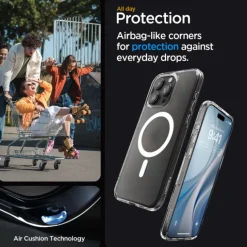 Etui Spigen Ultra Hybrid Mag Magsafe iPhone 15 Pro Frost Clear Case