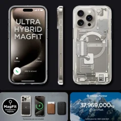 Etui Spigen Ultra Hybrid Mag Magsafe Iphone 15 Pro Zero One Natural Titanium