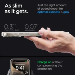 Etui Spigen Ultra Hybrid Mag Magsafe Iphone 15 Pro Zero One Natural Titanium
