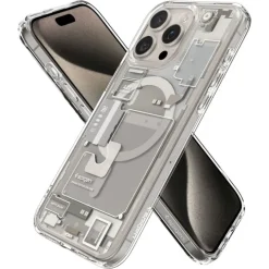 Etui Spigen Ultra Hybrid Mag Magsafe Iphone 15 Pro Zero One Natural Titanium