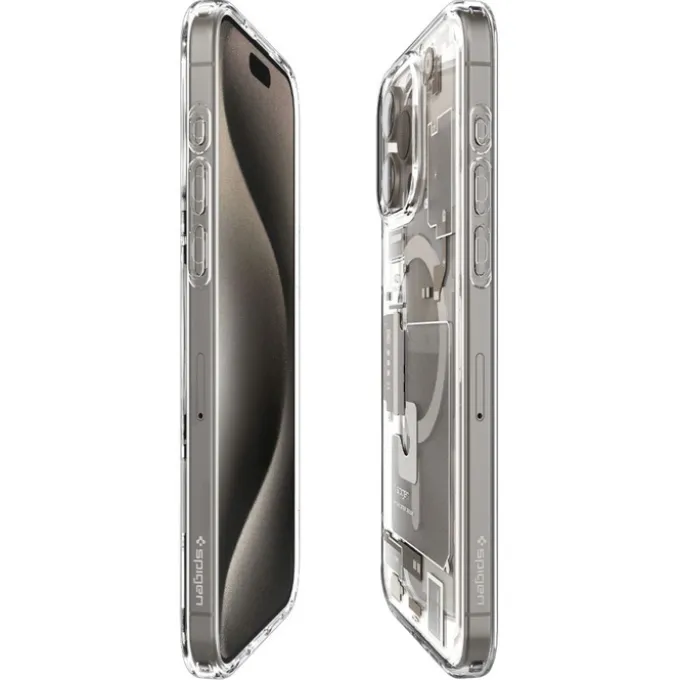 Etui Spigen Ultra Hybrid Mag Magsafe Iphone 15 Pro Zero One Natural Titanium
