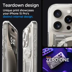 Etui Spigen Ultra Hybrid Mag Magsafe Iphone 15 Pro Zero One Natural Titanium
