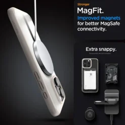 ETUI SPIGEN ULTRA HYBRID MAG MAGSAFE IPHONE 16 PRO MAX FROST NATURAL TITANIUM