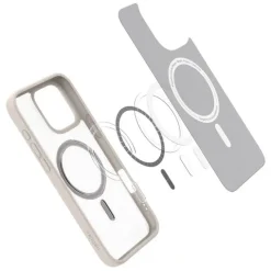 ETUI SPIGEN ULTRA HYBRID MAG MAGSAFE IPHONE 16 PRO FROST NATURAL TITANIUM
