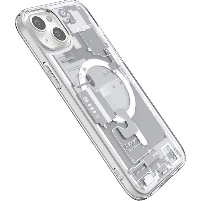 Etui Spigen Ultra Hybrid Mag Magsafe iPhone 15 Zero One White Case