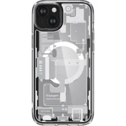 Etui Spigen Ultra Hybrid Mag Magsafe iPhone 15 Zero One White Case
