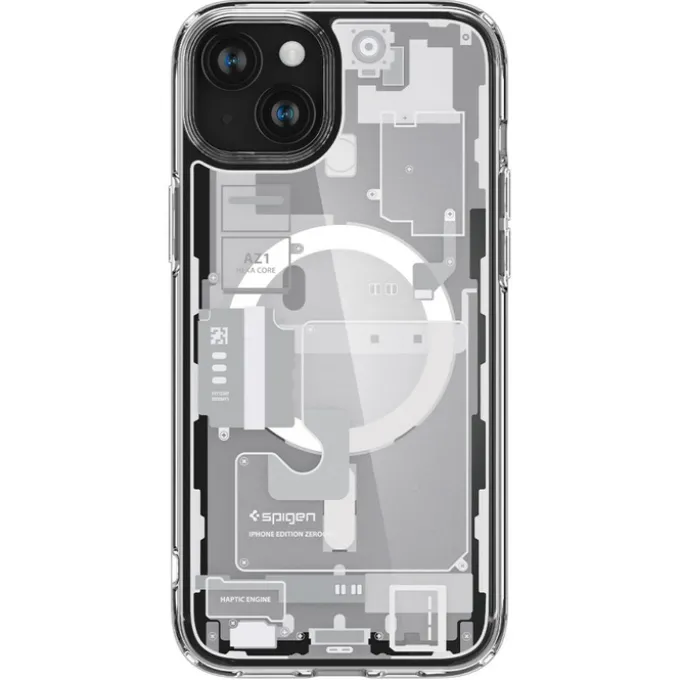 Etui Spigen Ultra Hybrid Mag Magsafe iPhone 15 Zero One White Case