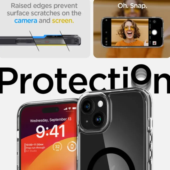Etui Spigen Ultra Hybrid Mag Magsafe iPhone 15 Black Case
