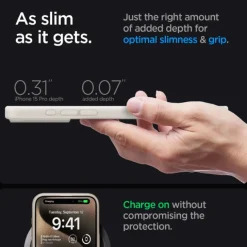 Etui Spigen Ultra Hybrid Mag Magsafe iPhone 15 Pro Max Frost Natural Titanium Case