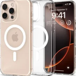 ETUI SPIGEN ULTRA HYBRID MAG MAGSAFE IPHONE 16 PRO MAX FROST CLEAR