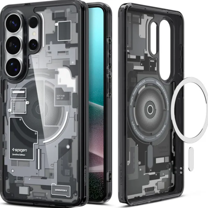 ETUI SPIGEN ULTRA HYBRID MAG MAGSAFE SAMSUNG GALAXY S26 ULTRA ZERO ONE BLACK