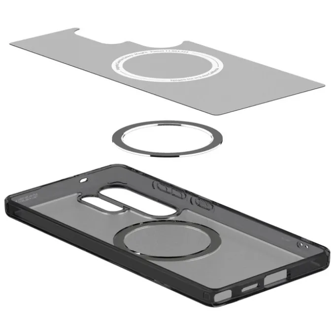 ETUI SPIGEN ULTRA HYBRID MAG MAGSAFE SAMSUNG GALAXY S25 ULTRA FROST BLACK